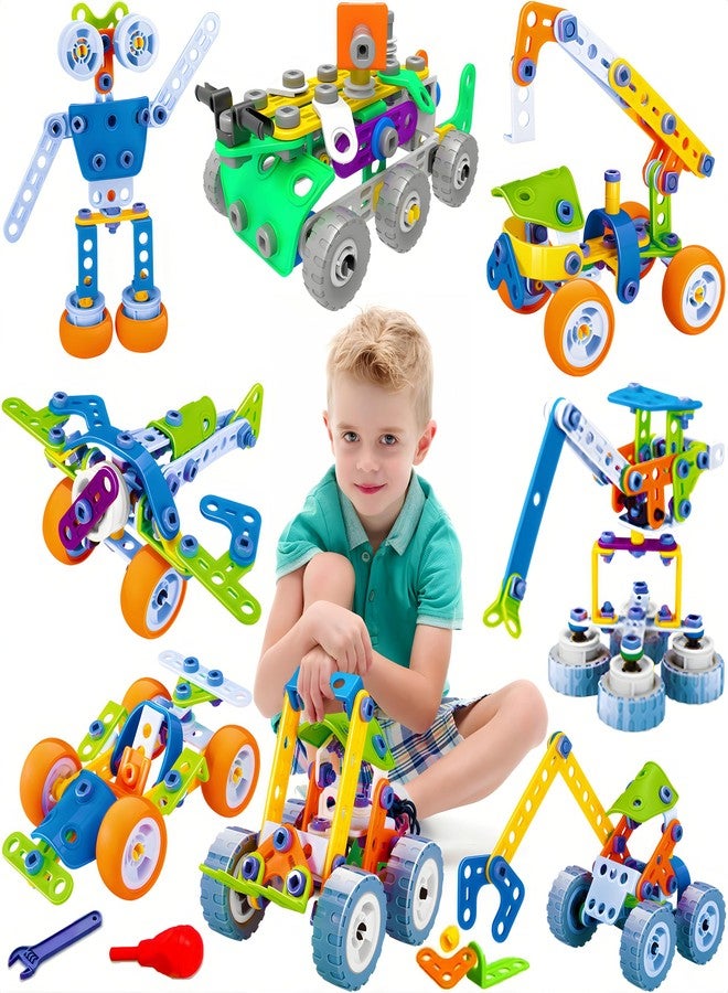 MOONTOY 11 in 1 STEM Kits Building Toys for Kids Ages 4-8 5-7, Stem Toys for 4 5 6 7 8 Year Old Boy Birthday Gift, Educational Construction Set for Boys 4-6 6-8 5-8, Creative Learning Engineering Game - Image 1